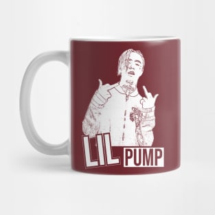 Lil pump // White retro // Rapper Mug